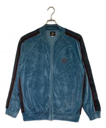 Needles（ニードルズ）の古着「R.C. TRACK JACKET（R.C.トラックジャケット）」｜スカイブルー×ブラウン