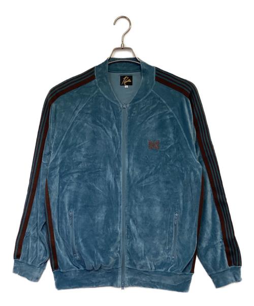 Needles（ニードルズ）Needles (ニードルズ) R.C. TRACK JACKET（R.C.トラックジャケット） スカイブルー×ブラウン サイズ:Lの古着・服飾アイテム