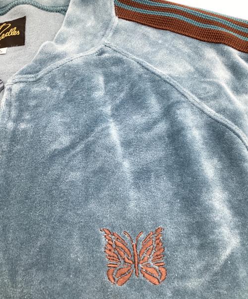 Needles（ニードルズ）Needles (ニードルズ) R.C. TRACK JACKET（R.C.トラックジャケット） スカイブルー×ブラウン サイズ:Lの古着・服飾アイテム