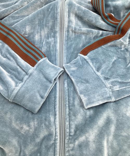 Needles（ニードルズ）Needles (ニードルズ) R.C. TRACK JACKET（R.C.トラックジャケット） スカイブルー×ブラウン サイズ:Lの古着・服飾アイテム