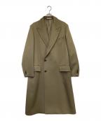 AURALEEオーラリー）の古着「DOUBLE CLOTH HARD TWIST CARSEY CHESTERFIELD COAT（ダブル クロス ハード ツイスト カーシー チェスターフィールド コート）」｜ベージュ
