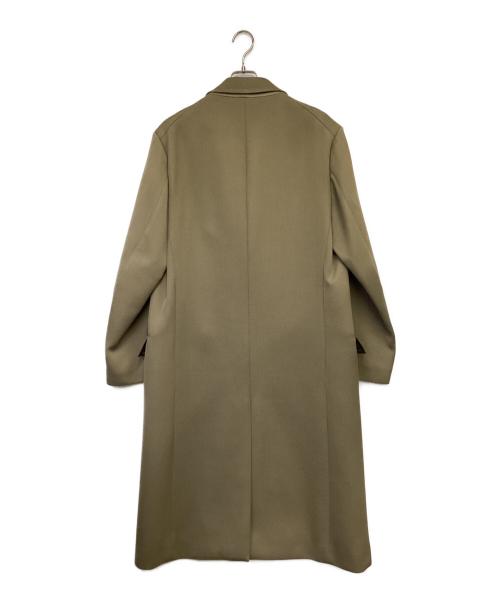 AURALEE（オーラリー）AURALEE (オーラリー) DOUBLE CLOTH HARD TWIST CARSEY CHESTERFIELD COAT（ダブル クロス ハード ツイスト カーシー チェスターフィールド コート） ベージュ サイズ:4の古着・服飾アイテム