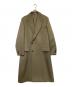 AURALEE（オーラリー）の古着「DOUBLE CLOTH HARD TWIST CARSEY CHESTERFIELD COAT（ダブル クロス ハード ツイスト カーシー チェスターフィールド コート）」｜ベージュ