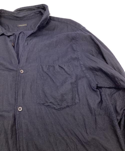 COMOLI（コモリ）COMOLI (コモリ) ウール シルク 長袖シャツ ネイビー サイズ:3の古着・服飾アイテム