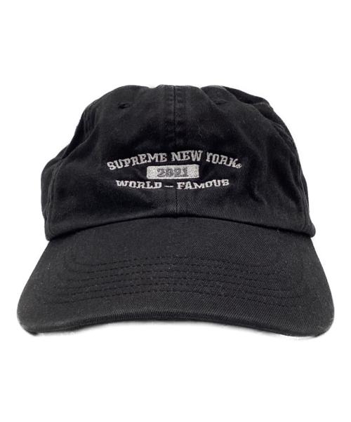 SUPREME（シュプリーム）SUPREME (シュプリーム) ワールド フェイマス 6パネル キャップ ブラックの古着・服飾アイテム