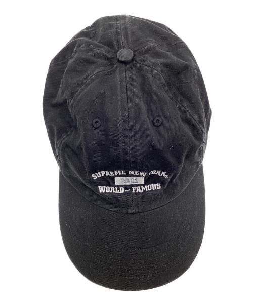 SUPREME（シュプリーム）SUPREME (シュプリーム) ワールド フェイマス 6パネル キャップ ブラックの古着・服飾アイテム