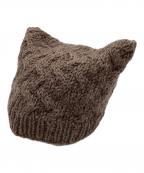 Vivienne Westwoodヴィヴィアンウエストウッド）の古着「Cat Ear Beanie（猫耳 ニットキャップ）」｜ブラウン