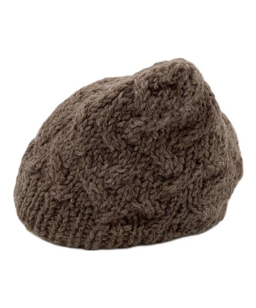 Vivienne Westwood（ヴィヴィアンウエストウッド）Vivienne Westwood (ヴィヴィアンウエストウッド) Cat Ear Beanie（猫耳 ニットキャップ） ブラウンの古着・服飾アイテム