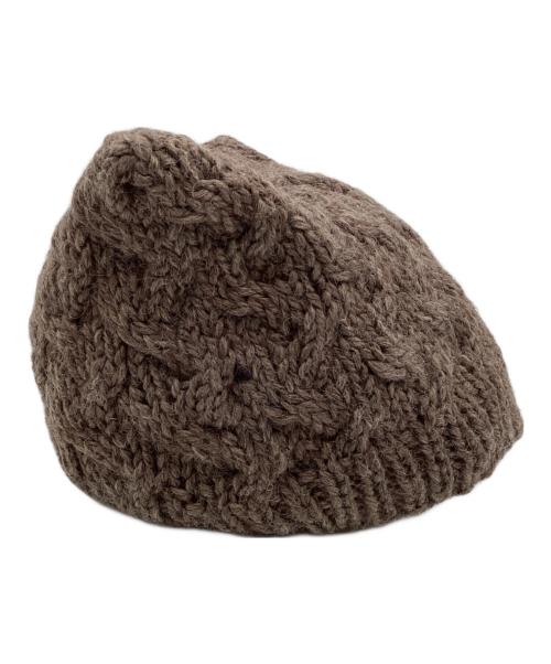 Vivienne Westwood（ヴィヴィアンウエストウッド）Vivienne Westwood (ヴィヴィアンウエストウッド) Cat Ear Beanie（猫耳 ニットキャップ） ブラウンの古着・服飾アイテム