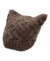 Vivienne Westwood（ヴィヴィアンウエストウッド）の古着「Cat Ear Beanie（猫耳 ニットキャップ）」｜ブラウン