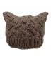 Vivienne Westwood (ヴィヴィアンウエストウッド) Cat Ear Beanie（猫耳 ニットキャップ） ブラウン：5000円