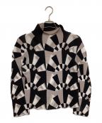 ISSEY MIYAKE meイッセイ ミヤケ ミー）の古着「プリーツカットソー」｜ブラック×ベージュ
