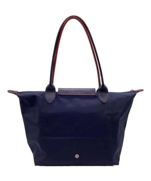 LONGCHAMP（ロンシャン）LONGCHAMP (ロンシャン) ル プリアージュ ナイロントートバッグ レッド×ネイビーの古着・服飾アイテム