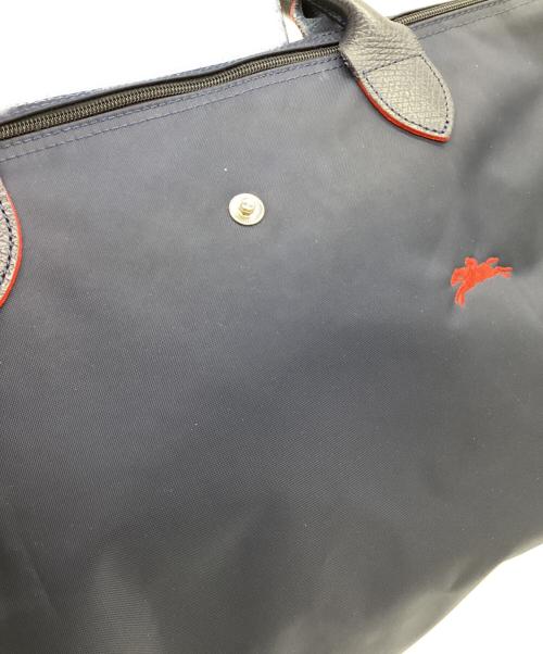 LONGCHAMP（ロンシャン）LONGCHAMP (ロンシャン) ル プリアージュ ナイロントートバッグ レッド×ネイビーの古着・服飾アイテム