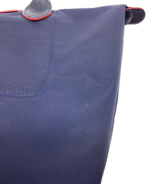LONGCHAMP（ロンシャン）LONGCHAMP (ロンシャン) ル プリアージュ ナイロントートバッグ レッド×ネイビーの古着・服飾アイテム