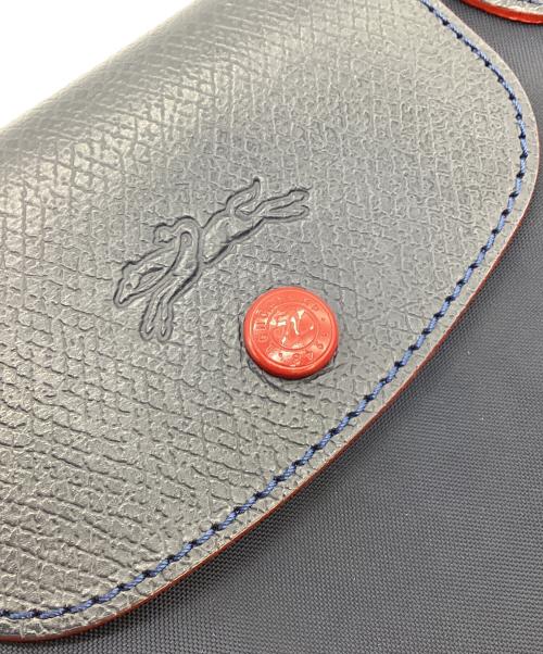 LONGCHAMP（ロンシャン）LONGCHAMP (ロンシャン) ル プリアージュ ナイロントートバッグ レッド×ネイビーの古着・服飾アイテム