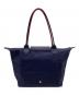 LONGCHAMP (ロンシャン) ル プリアージュ ナイロントートバッグ レッド×ネイビー：6000円