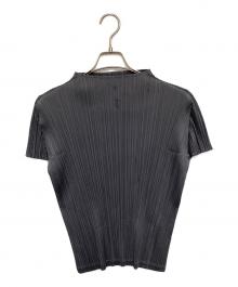 PLEATS PLEASE（プリーツプリーズ）の古着「プリーツ半袖カットソー」｜グレー