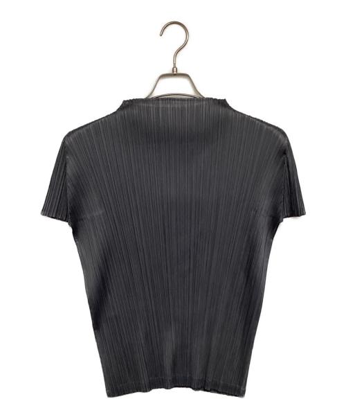 PLEATS PLEASE（プリーツプリーズ）PLEATS PLEASE (プリーツプリーズ) プリーツ半袖カットソー グレー サイズ:4の古着・服飾アイテム