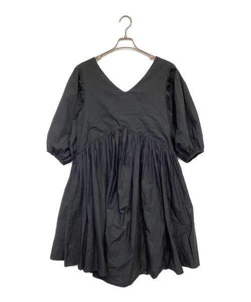 merlette（マーレット）merlette (マーレット) 半袖ワンピース ブラック サイズ:XSの古着・服飾アイテム
