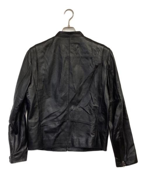 COACH（コーチ）COACH (コーチ) シングル ラムレザー ライダースジャケット ブラック サイズ:Mの古着・服飾アイテム