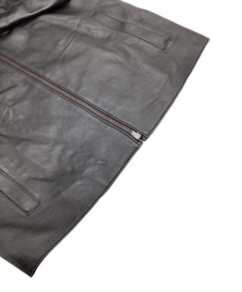 COACH（コーチ）COACH (コーチ) シングル ラムレザー ライダースジャケット ブラック サイズ:Mの古着・服飾アイテム