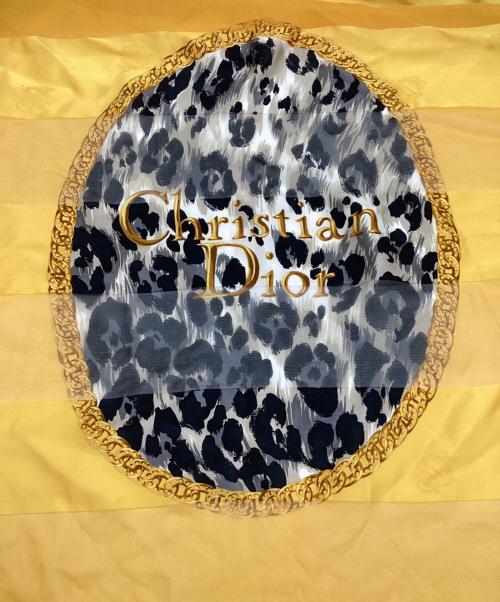 Christian Dior（クリスチャン ディオール）Christian Dior (クリスチャン ディオール) シルクスカーフ イエローの古着・服飾アイテム