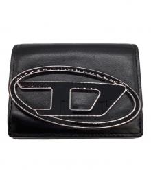 DIESEL（ディーゼル）の古着「1DR TRI FOLD COIN XS Ⅱ3つ折り財布」｜ブラック