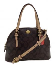 COACH（コーチ）の古着「シグネチャー 2WAYショルダーバッグ」｜ブラウン