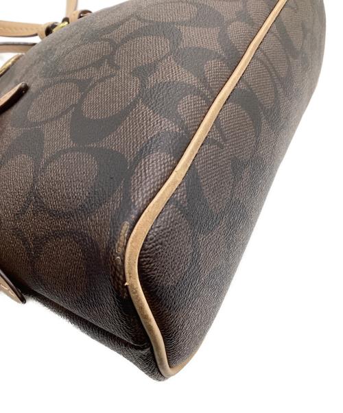 COACH（コーチ）COACH (コーチ) シグネチャー 2WAYショルダーバッグ ブラウンの古着・服飾アイテム