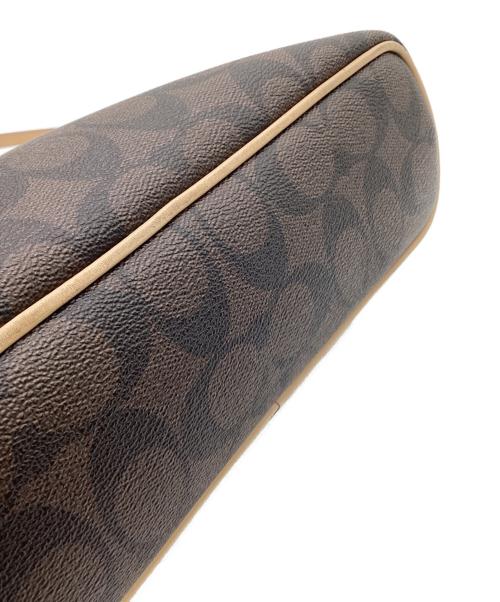 COACH（コーチ）COACH (コーチ) シグネチャー 2WAYショルダーバッグ ブラウンの古着・服飾アイテム