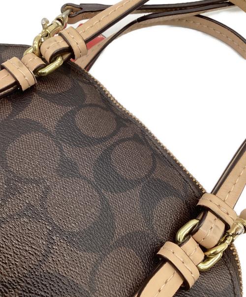 COACH（コーチ）COACH (コーチ) シグネチャー 2WAYショルダーバッグ ブラウンの古着・服飾アイテム