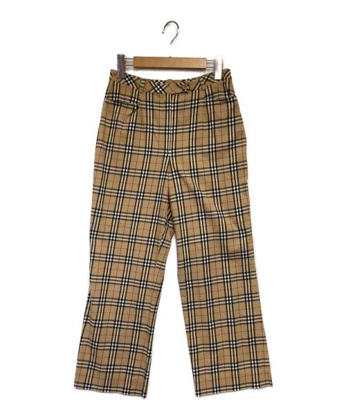 Burberry's（バーバリーズ）Burberry's (バーバリーズ) 九分丈ストレートパンツ ベージュ サイズ:42の古着・服飾アイテム