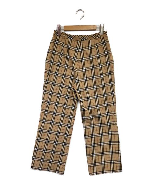 Burberry's（バーバリーズ）Burberry's (バーバリーズ) 九分丈ストレートパンツ ベージュ サイズ:42の古着・服飾アイテム