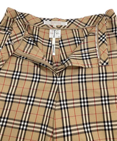 Burberry's（バーバリーズ）Burberry's (バーバリーズ) 九分丈ストレートパンツ ベージュ サイズ:42の古着・服飾アイテム