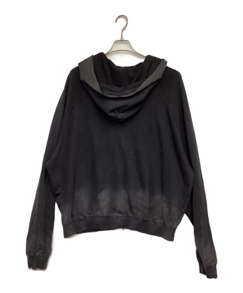 FARFROMWHAT（ファーフロムワット）FARFROMWHAT (ファーフロムワット) FAR WASHED HOODIE ZIP-UP（ファー ウォッシュド フーディー ジップアップ） ブラック サイズ:2の古着・服飾アイテム