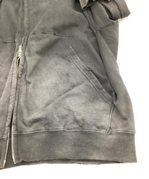 FARFROMWHAT（ファーフロムワット）FARFROMWHAT (ファーフロムワット) FAR WASHED HOODIE ZIP-UP（ファー ウォッシュド フーディー ジップアップ） ブラック サイズ:2の古着・服飾アイテム