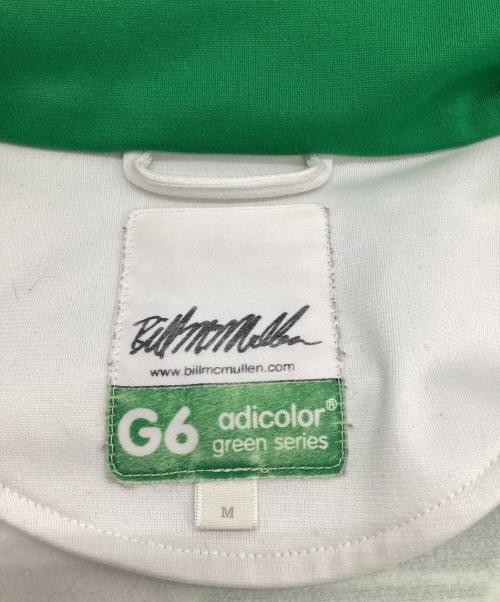adidas（アディダス）adidas (アディダス) Bill McMullen (ビル・マクマレン) adicolor G6 トラックジャケット ホワイト×グリーン サイズ:Mの古着・服飾アイテム
