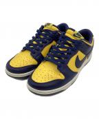 NIKEナイキ）の古着「DUNK LOW RETRO（ダンク ロー レトロ）スニーカー」｜イエロー×ネイビー