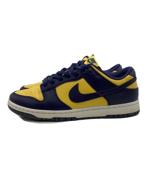 NIKE（ナイキ）NIKE (ナイキ) DUNK LOW RETRO（ダンク ロー レトロ）スニーカー イエロー×ネイビー サイズ:US9の古着・服飾アイテム