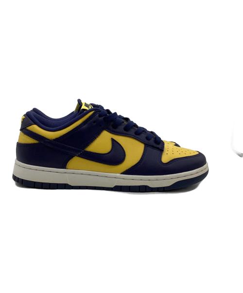NIKE（ナイキ）NIKE (ナイキ) DUNK LOW RETRO（ダンク ロー レトロ）スニーカー イエロー×ネイビー サイズ:US9の古着・服飾アイテム