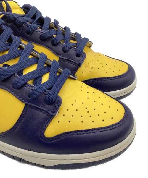 NIKE（ナイキ）NIKE (ナイキ) DUNK LOW RETRO（ダンク ロー レトロ）スニーカー イエロー×ネイビー サイズ:US9の古着・服飾アイテム