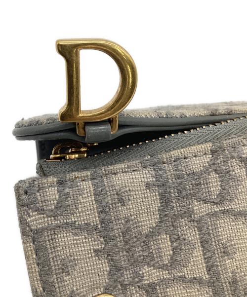 Christian Dior（クリスチャン ディオール）Christian Dior (クリスチャン ディオール) Saddle Lotus（サドル ロータス）ウォレット グレーの古着・服飾アイテム