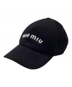 中古・古着通販】MIU MIU (ミュウミュウ) ロゴキャップ ブルー サイズ