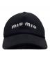 MIU MIU (ミュウミュウ) キャップ ブラック サイズ:L：40000円