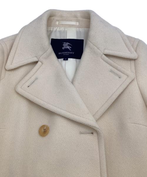 BURBERRY LONDON（バーバリーロンドン）BURBERRY LONDON (バーバリーロンドン) Pコート アイボリー サイズ:38の古着・服飾アイテム