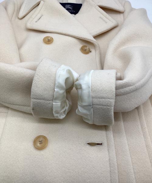 BURBERRY LONDON（バーバリーロンドン）BURBERRY LONDON (バーバリーロンドン) Pコート アイボリー サイズ:38の古着・服飾アイテム