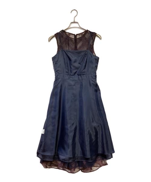 GRACE CLASS（グレースクラス）GRACE CLASS (グレースクラス) ノースリーブワンピース ライトピンク×ネイビー サイズ:38の古着・服飾アイテム