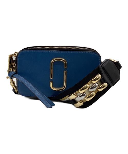 MARC JACOBS（マークジェイコブス）MARC JACOBS (マークジェイコブス) THE SNAPSHOT（スナップショット）ショルダーバッグ ブルー×ベージュの古着・服飾アイテム