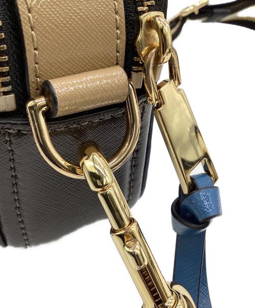 MARC JACOBS（マークジェイコブス）MARC JACOBS (マークジェイコブス) THE SNAPSHOT（スナップショット）ショルダーバッグ ブルー×ベージュの古着・服飾アイテム